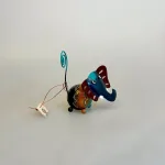 Metal Figur - Elefant Blå, M37, elefant blau, bgf, ideenwerkstatt, metalelefant, elefantfigur, big five, safari, metalfigur, elefantfigur, huskeklemme, pengegave, penge i gave, fotoholder, ting med elefanter, elefantting, klemme, notesholder, noter, biti, ribe