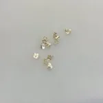 12 stk. Bagstoppere - Sommerfugle i Sølv, bagstoppere, øremekanik, løsdele, tilbehør, sommerfugl, til, ørestikkere, ørekroge, ørehængere, sikkerhed, billige, ægte, sterling, sølv, 925, ren, sølv, øreringe, biti, ribe