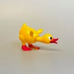 Nikke Dyr - Gul Ælling, duck, wa-, gul, and, ælling, badeand, vippedyr, vippe, nikke, nikkedyr, fugl, bade, gå glad i bad, sjov, retro, figur, 60'erne, biti, ribe, gave, symbolsk, badedyr, sommerferie, konfirmand, svømning,