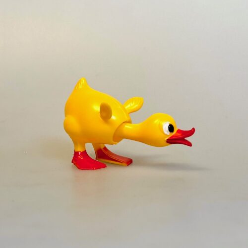 Nikke Dyr - Gul Ælling, duck, wa-, gul, and, ælling, badeand, vippedyr, vippe, nikke, nikkedyr, fugl, bade, gå glad i bad, sjov, retro, figur, 60'erne, biti, ribe, gave, symbolsk, badedyr, sommerferie, konfirmand, svømning,