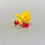 Nikke Dyr - Gul Ælling, duck, wa-, gul, and, ælling, badeand, vippedyr, vippe, nikke, nikkedyr, fugl, bade, gå glad i bad, sjov, retro, figur, 60'erne, biti, ribe, gave, symbolsk, badedyr, sommerferie, konfirmand, svømning,