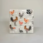 Servietter med Høns