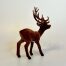 Klassisk Bambi - Brun Velour Buk, stor, stort, gevir, bambi, kronhjort, rådyr, dådyr, buk, råbuk, dåbuk, hjort, bukkejagt, jæger, retro, figur, 60'erne, original, velour, plys, nostalgisk, julepynt, stilleben, juleudstilling, gammeldags, gamle, sjov, sød, fin, flot, figur, skovens, dyr, skovtema, biti, ribe,