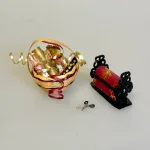 Miniature Stativ med Jule Indpakningspapir Sort, julepapir, gaver, gaveindpakning, nisserne, nissehus, nissedør, julegaver, julegaveindpakning, pakke ind, pakke gaver ind, julegaver, julemandens værksted, dukkehuset, ting til, tilbehør, dukkehusting, miniaturer, nisser, nissedør, nissehus, nissebo, nissetilbehør, nisseting, nissen flytter ind, 1:12, butik, købmandsbutik, høker, biti, ribe