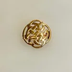 Viking Broche i Bronze - Keltisk Flet Evigheden, bronze, gylden, ægte, vikingesmykker, smykke, bronzebroche, aser, museums, museumssmykker, kopi, danefæ, aser, nordisk, mytologi, gamle, guder, fund, kopi, originale, kopismykker, vikingekopi, biti, ribe,