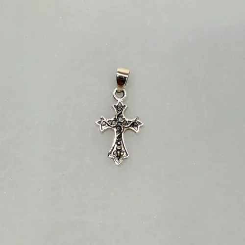 Vedhæng i Sølv - Liljekors Lille, lilje, kors, ægte, sølv, sterling, 925, kd, 98425, lille, magisk, tre, evighed, uendelig, vedhæng, smykke, biti, feminint, yndigt, piger, damer