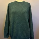 Harley of Scotland - Dame Pullover Superfine Lambswool Lugano, damestrik, damesweater, damepullover, grøn, petrol, petroleumsgrøn, elegant, cashmere, superfine, ekstra, blød, luksuriøs, kvalitet, angora, smørblød, kort, dame, model, klædelig, holdbar, klassisk, smagfuld, underspillet, skøn, kradser ikke, ensfarvet, meleret, farvespil, skotsk, skotlnd, strik, tynd, lun, indendørs, strik, trøje, sweater, pullover, rund hals, smart, sporty, posh, design, biti, ribe,