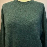 Harley of Scotland - Dame Pullover Superfine Lambswool Lugano, damestrik, damesweater, damepullover, grøn, petrol, petroleumsgrøn, elegant, cashmere, superfine, ekstra, blød, luksuriøs, kvalitet, angora, smørblød, kort, dame, model, klædelig, holdbar, klassisk, smagfuld, underspillet, skøn, kradser ikke, ensfarvet, meleret, farvespil, skotsk, skotlnd, strik, tynd, lun, indendørs, strik, trøje, sweater, pullover, rund hals, smart, sporty, posh, design, biti, ribe,