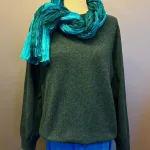 Harley of Scotland - Dame Pullover Superfine Lambswool Lugano, damestrik, damesweater, damepullover, grøn, petrol, petroleumsgrøn, elegant, cashmere, superfine, ekstra, blød, luksuriøs, kvalitet, angora, smørblød, kort, dame, model, klædelig, holdbar, klassisk, smagfuld, underspillet, skøn, kradser ikke, ensfarvet, meleret, farvespil, skotsk, skotlnd, strik, tynd, lun, indendørs, strik, trøje, sweater, pullover, rund hals, smart, sporty, posh, design, biti, ribe,