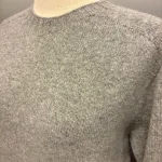 Harley of Scotland - Dame Pullover Superfine Lambswool Lysegrå, grå, flannel, grey, silver, sølvgrå, ensfarvet, alsidig, holdbar, tidløs, damestrik, damesweater, damepullover, grøn, petrol, petroleumsgrøn, elegant, cashmere, superfine, ekstra, blød, luksuriøs, kvalitet, angora, smørblød, kort, dame, model, klædelig, holdbar, klassisk, smagfuld, underspillet, skøn, kradser ikke, ensfarvet, meleret, farvespil, skotsk, skotlnd, strik, tynd, lun, indendørs, strik, trøje, sweater, pullover, rund hals, smart, sporty, posh, design, biti, ribe,