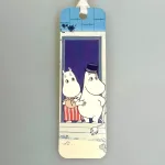 Bogmærke Karton med Mumimor & Mumifar, mumi, mor, far, moomins, bmkm62,, riviera, blå, creme, voksne, bogmørke, læser, læsehest, elsker, bøger, bogorm, boggave, børnebog, boggave, mumidalen, sølv, flot, fint, gave, gaveide,