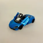 Modelbil Mclaren 720S Racer Turkis, metallic, spider, formel 1, formel one, tacer, butterfly, døre, gti, old timer, old school, cool, hurtig, racer, racerbil, sportsvogn, benzin, fast car, modelbil, samler, mekaniker, kørekort, 18 år, symbolsk gave, gaveide, tillykke, drengerøv, drengebil, kontor, ungdom, biti, ribe, legendarisk, flot, sej, racerkører, le mans,