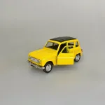Modelbil Renault 4 - Gul, gul bil, citrongul, fransk, design, bil, model, bilmodel, retro, ældre, biti, ribe, gave, gaveide, kørekort, frankrig, emigrere, pensionist, flytte, symbolik
