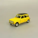 Modelbil Renault 4 - Gul, gul bil, citrongul, fransk, design, bil, model, bilmodel, retro, ældre, biti, ribe, gave, gaveide, kørekort, frankrig, emigrere, pensionist, flytte, symbolik
