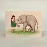 Postkort Pakke - Belle & Boo Serie, Belle and boo, uk, engelsk, design, yndigt, poetisk, søde, kære, fine, børn, fødselsdagskort, til, børnefødselsdag, barnedåb, dåbskort, dåbshilsnen, lykønsknng, postkort, til og fra, pastelfarver, akvarel, biti, kort, lækker, kvalitet, gave, elefant, kæledyr, kanin, børneunivers, eventyr, leg, børneliv