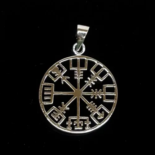 Sølv Vedhæng Vegvisir Åben, enkel, kd, 98477, stilig, magisk, heksetegn, amulet, kompas, vejviser, vikingkompas, vikingekompas, guder, gamle, mytologi, aser, vikinger, museums, smykker, ægte, original, fund, kopi, kopismykker, nordisk, dansk, fortidsfund, udgravninger, gave, gaveide, symbolsk, eksamen, eksamensgave, rejse, beskytte, lykke på rejsen, voksen, konfirmation, biti, ribe, sterling, sølv, ren, ægte, 925, kvalitet, lækker, flot