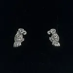 Sølv Vikingeørestikkere - Hugin og Munin, to, ravne, fugle, 06-186-50, ravne, odin, aserne, information, journalist, fugle, tvillinger, viden, nysgerrig, ørestikkere, studs, sølv, sterling, 925, ren, ægte, original, vikinger, vikingetiden, vikingesmykker, mytologi, danske, nrdisk, guder, asatro, asgård, sølvsmykker, fund, udgravninger, symbolik, symbol, symbolsk, gave, uddannet, nyuddannet, færdig, job, særlige, fine, museumssmykker, biti, ribe