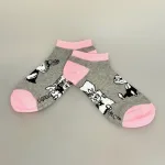 Strømper Lille My - Grå Rosa, mumitroldene, moomin, mumidalen, strømper, sokker, sommersokker, footies, pige, dame, damesokker, pigestrømper, sneakers, sneaker strømper, tegneserie, cartoon, sjove, søde, glade, kvalitet, god, lækker, holdbare, sokker, strømper, bomuld, bomuldsstrømper, bomuldssokker, sjove, motiv, kulørte, farverige, humoristiske, mumisokker, mumistrømper,, økologisk, holdbare, gave, gaveide, fan, stærk, sej, forbillede, konfirmationsgave, konfirmand, gaveide, gave, biti, ribe, nordic boddies, LMY341