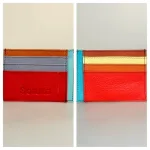 Unika Kortetui i Læder - Flerfarvet med Lomme Happy, farver, kulørt, little elephant, my wallit, italiensk, spansk, kortetui, kortholder, kortpung, lille, kompakt, credit cards, kreditkort, unisex, farveglad, særlig, speciel, flot, unika, kun en af hver, one of a kind, piger, damer, mænd, lomme, gave, gaveide, billig, lækker, skind, læder, pung, kort, cool, biti, ribe, vadehavet, 810, M Malibu