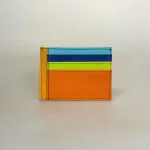 Unika Kortetui i Læder - Flerfarvet med Lomme blå, E Blå/Tan, farver, kulørt, little elephant, my wallit, italiensk, spansk, kortetui, kortholder, kortpung, lille, kompakt, credit cards, kreditkort, unisex, farveglad, særlig, speciel, flot, unika, kun en af hver, one of a kind, piger, damer, mænd, lomme, gave, gaveide, billig, lækker, skind, læder, pung, kort, cool, biti, ribe, vadehavet, 81047