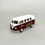 1962, 12072, 1:32, VW Folkevogns Rugbrød - Samba Flower Power Bordeaux, Hippie, goki, VW Folkevogns Rugbrød - Samba blå, VW Folkevogns Rugbrød - Samba Blå/Hvid, bus, folkevogn, folkevognsbus, rugbrødsbil, rugbrød, varebil, surfer, surferbus, hippue, hippiestyle, ud i det , nostalgi, 70'erne, modelbiler, modelbil, volkswagen, samba, bully, biti, ribe