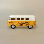 VW Folkevogns Rugbrød - Samba Flower Power Gul, varmgul, solgul, 1962, 12072, 1:32, Hippie, goki, VW Folkevogns Rugbrød - Samba blå, VW Folkevogns Rugbrød - Samba Blå/Hvid, bus, folkevogn, folkevognsbus, rugbrødsbil, rugbrød, varebil, surfer, surferbus, hippue, hippiestyle, ud i det , nostalgi, 70'erne, modelbiler, modelbil, volkswagen, samba, bully, biti, ribe