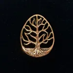 Vedhæng Bronze - Livets Træ Yggdrasil Dråbeformet, np, 05-328-5, ovalt, dråbe, stort, gylden, kobber, dråbe, som et strejf af en dråbe, ,Vikinge vedhæng sølv - Livets træ Yggdrasil lille oval, Vikinge Vedhæng sølv - Livets træ Yggdrasil, vikingesmykker, vikingsmykker, livstræet, ask, ygdrasil, yggdrassil, asatro, sølvvedhæng, sølvsmykke, kædevedhæng, freja, nordisk mytologi, asgård, udgård, midgård, museumssmykker, museums smykker, kopi smykker, fund, kopier af fund, ribe, biti,