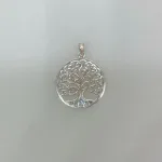 Vedhæng i Sølv - Livets Træ Yggdrasil med Snirklet Krone M, Vikingevedhæng i sølv - Livets træ Yggdrasil med snirklet krone - flad, Vikingevedhæng i sølv - Livets træ Yggdrasil med snirklet krone - flad, livstræ, livstræet, feminint, smukt, enkelt, stilligt, originalt, ægte, sterling sølv, sølv, sølvsmykke, vikingesmykker, vikinger, vikingesmykke, vikingevedhæng, vikingetid, nordiske guder, nordisk tro, mytologi, aser, asatro, asettro, museumssmykker, museums, smykker, fund, kopismykke, kopismykker, biti, ribe, ansgar, dagmar, vadehavet, ældste, middelalder