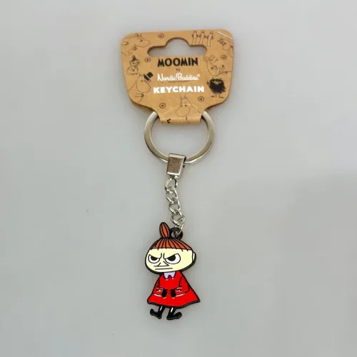 Nøglering - Lille My, little, my, moomin, lmy123E, nøglering, rød, sur, arrig, hidsig, metalnøglering, emalje, emaljeret, kvalitet, lækker, taskepynt, gave, gaveide, konfirmation, konfirmand, mumiting, mumidalen, moomin, biti, ribe