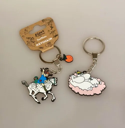 Nøgleringe - Pippi & Mumi, Nøglering - Mumi & Snorkfrøkenen på Lyserød Sky