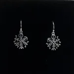 Vikingeøreringe Sølv - Vejviser Amuletter, vegvisir, vikinge, kompas, stifinder, magisk, heksetegn, tegn, symbol, lykkebringende, rejseamulet, rejse, findevej, de rejsendes, beskyttelse, beskyttende, øreringe, hængere, lette, interessante, vikingeøreringe, vikingesmykker, museumssmykker, fund, udgravninger, kopismykker, original, ægte, sterling, sølv, ren, smukke, kvalitet, dansk, nordisk, tro, mytologi, aser, asatro, biti, ribe, npd, 06,