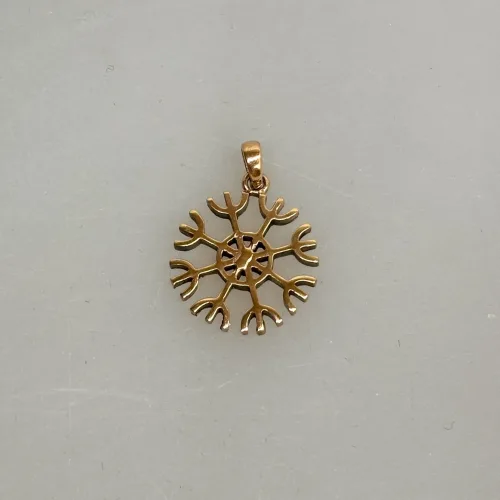 Bronze Vedhæng Drømme Åben, succes, dream come true, drømmefanger, amulet, heksetegn, gylden, bronze, smykke, vedhæng, pendant, vikinger, vikingesmykke, heksetegn, ægte, original, fund, runeristning, rejse, rejseamulet, lykkebringende, finde vej, gamle, guder, nordisk, mytologi, tro, aser, asatro, guder, vikingefund, museumssmykker, biti, ribe, dansk, 05311-11,
