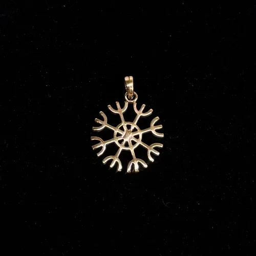 Bronze Vedhæng Drømme Åben, succes, dream come true, drømmefanger, amulet, heksetegn, gylden, bronze, smykke, vedhæng, pendant, vikinger, vikingesmykke, heksetegn, ægte, original, fund, runeristning, rejse, rejseamulet, lykkebringende, finde vej, gamle, guder, nordisk, mytologi, tro, aser, asatro, guder, vikingefund, museumssmykker, biti, ribe, dansk, 05311-11,