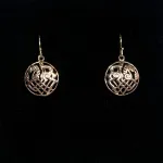 Bronze Vikingeøreringe - Odins Hest Sleipner Flet, hest, slejpner, sleipner, sleipnir, odins, otte ben, ottebenet, hurtig, magisk, vikingesmykker, vikinge, vikingeøreringe, keltisk flet, runde, gyldne, bronze, fund, kopi, ægte, original, fabeldyr, aser, asatro, mytologi, gamle, guder, danmark, dansk, danefæ, biti, ribe, 239-30
