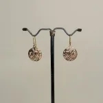 Bronze Vikingeøreringe - Odins Hest Sleipner Flet, hest, slejpner, sleipner, sleipnir, odins, otte ben, ottebenet, hurtig, magisk, vikingesmykker, vikinge, vikingeøreringe, keltisk flet, runde, gyldne, bronze, fund, kopi, ægte, original, fabeldyr, aser, asatro, mytologi, gamle, guder, danmark, dansk, danefæ, biti, ribe, 239-30