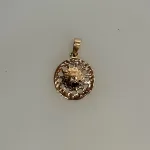 Bronze Vikingevedhæng - Solhjul, solhjulet, årets, måneder, vikinger, v 'ikingesmykker, vikinger, symbol, smykke, museumssmykke, vedhæng, gylden, bronze, messing, kobber, ægte, original, fund, udgravninger, ribe, vikingetiden, biti, ribe, dansk, danmark, danefæ, 355-10,