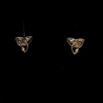 Vikinge Ørestikkere i Bronze - Frejas Katte, kat, katte, gudinde, vikingesmykker, aser, aserne, gamle, mytologi, guder, fund, symbol, ørestikkere, ægte, original, museumssmykke, vikingeøreringe, gyldne, kobber, kærlighed, biti, ribe, 05-113-50