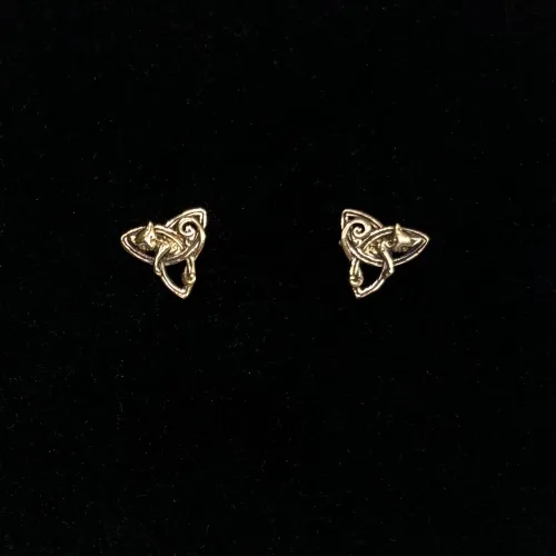 Vikinge Ørestikkere i Bronze - Frejas Katte, kat, katte, gudinde, vikingesmykker, aser, aserne, gamle, mytologi, guder, fund, symbol, ørestikkere, ægte, original, museumssmykke, vikingeøreringe, gyldne, kobber, kærlighed, biti, ribe, 05-113-50