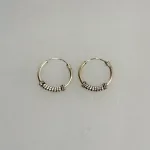 Creoler i Sølv Ø 15 mm med Glat Bevikling, BLT, SØ 051-1, små, enkle, ægte, sølv, sterling, 925, billibe, tilbud, value, kvalitet, Bevikling, simple, enkle, stilede, stilige, små, specielle, cool, hoops, runde, ægte, sølv, sterling, 925, bali, old school, maanesten, pico, billige, sølvøreringe, øreringe, stine a, enamel, cph, jane kønig, par, flotte, gaveide, gave, biti, ribe