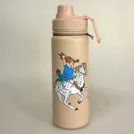 Termoflaske - Pippi Langstrømpe Nude med Hest, lysebrun, drenge, pige, lilla gubban, hr. hest. aben, hr, nelsson, PIPPI100C, nordic buddies, PIPPI100D, guns, pistoler, cowboy, røvere og soldater, tyveknægte, dunder carlsson, lækker, termo, flaske, drikkedunk, kolde, varme, drikke, job, arbejde, skole, tur, udflugt, termoflaske, lækker, praktisk, flot, kvalitet, biti, ribeastrid lindgren, ilon wickland, verdens stærkeste pige, langstrømpe
