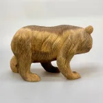 Bjørn - Håndskåret Træ - Stor, 25 cm, BW-25, RA-BW-25, brun bjørn, ursus, bamsefar, bjørnen bjørn, guldlok og de tre bjørne, ursus arctos, ursidae