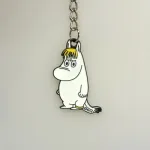 Nøglering - Grumpy Snorkfrøken, sur, gnaven, rasende, mopset, pige, kæreste, snorm123, moomin, gave, gaveide, samler, nøgleringe, Nøglering