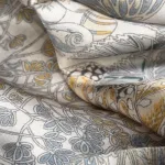 Silketørklæde Bandana Secret Garden, eventyr, magisk, yndigt, poetisk, pastel, lyse, farver, elegant,pegasus, alfe, bambi, hjort, sommerfult, feminint,