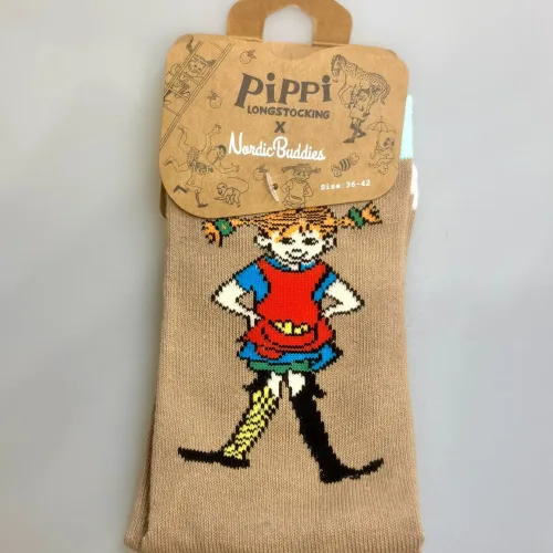 Strømper Pippi Langstrømpe - Camel, lysebrun, PIPPI17P, guldpenge, damestrømper, dame, pige, drenge, festlige, pippi, ting, assesoires, accessoires, sokker, strømper, bomuld, bomuldsstrømper, bomuldssokker, sjove, motiv, kulørte, farverige, humoristiske, pippisokker, pippistrømper, økologisk, holdbare, gave, gaveide, pippi fan, sstærk, sej, forbillede, konfirmationsgave, konfirmand, gaveide, gave, biti, ribe, astrid lindgren, pippiting, nordic boddies