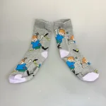 Strømper Pippi Langstrømpe - Grå, lysegrå, melange, hopla, PIPPI17M damestrømper, dame, pige, drenge, festlige, pippi, ting, assesoires, accessoires, sokker, strømper, bomuld, bomuldsstrømper, bomuldssokker, sjove, motiv, kulørte, farverige, humoristiske, pippisokker, pippistrømper, økologisk, holdbare, gave, gaveide, pippi fan, sstærk, sej, forbillede, konfirmationsgave, konfirmand, gaveide, gave, biti, ribe, astrid lindgren, pippiting, nordic boddies