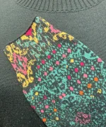 Ivko Pullover - Azulejo Fade Petrol, 262731, tricot, fintstrikket, højhalset, rullekrave, turtleneck, rummelig, klædelig, smart, særlig, kradser ikke, bæredygtig, holdbar, naturmaterialer, åndbar, temperaturregulerende, ikke for varm, lun, strik, striktrøje, damestrik, strikbluse, strikket, sweater, vinter, efterår, helårs, forår, dametrøje, gave, gaveide, kvaltet, lækker, flot, julegave, efterårsstrik, biti, ribe