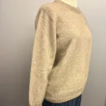 Possum Dame Pullover - Noa Oyster, beige, lys, sandfarvet, meleret, ensfarvet, noa, moderne, klædelig, smart, cropped, super, soft, blød, vamset, varm, eksklusiv, luksus, luksuriøs, ekstravagant, kvalitet, underspillet, strik, opossum, possum, new zealand, noble wilde, damestrik, striktrøje, sweater, let, lun, yndlings, strikbluse, vinter, efterår, comfy, biti, ribe, uld, ulden, uldstrik, uldtrøje, uldsweater, gave, gaveide, julegave