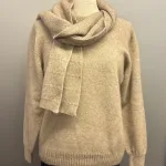 Possum Tørklæde - Oyster Beige, Possum Dame Pullover - Noa Oyster, beige, lys, sandfarvet, meleret, ensfarvet, noa, moderne, klædelig, smart, cropped, super, soft, blød, vamset, varm, eksklusiv, luksus, luksuriøs, ekstravagant, kvalitet, underspillet, strik, opossum, possum, new zealand, noble wilde, damestrik, striktrøje, sweater, let, lun, yndlings, strikbluse, vinter, efterår, comfy, biti, ribe, uld, ulden, uldstrik, uldtrøje, uldsweater, gave, gaveide, julegave, halsørklæde, nordisk, design, stiligt, stilfuldt, klassisk, enkelt, mono