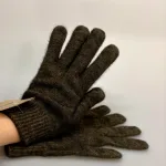 Strikkede Fingervanter Possum Brun, kauri, 472, mørkebrun, mix, meleret, fingerhandsker, strikhandsker, strikvanter, uldvanter, uldhandsker, luksus, cashmere, cashmir, angora, ekstra, bløde, lune, lækre, varme, damer, piger, flotte, luksus, kvalitet, new zealand, biti, ribe, vinter, tilbhør, out door, vadehavet, nationalpark, sort sol