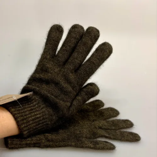 Strikkede Fingervanter Possum Brun, kauri, 472, mørkebrun, mix, meleret, fingerhandsker, strikhandsker, strikvanter, uldvanter, uldhandsker, luksus, cashmere, cashmir, angora, ekstra, bløde, lune, lækre, varme, damer, piger, flotte, luksus, kvalitet, new zealand, biti, ribe, vinter, tilbhør, out door, vadehavet, nationalpark, sort sol
